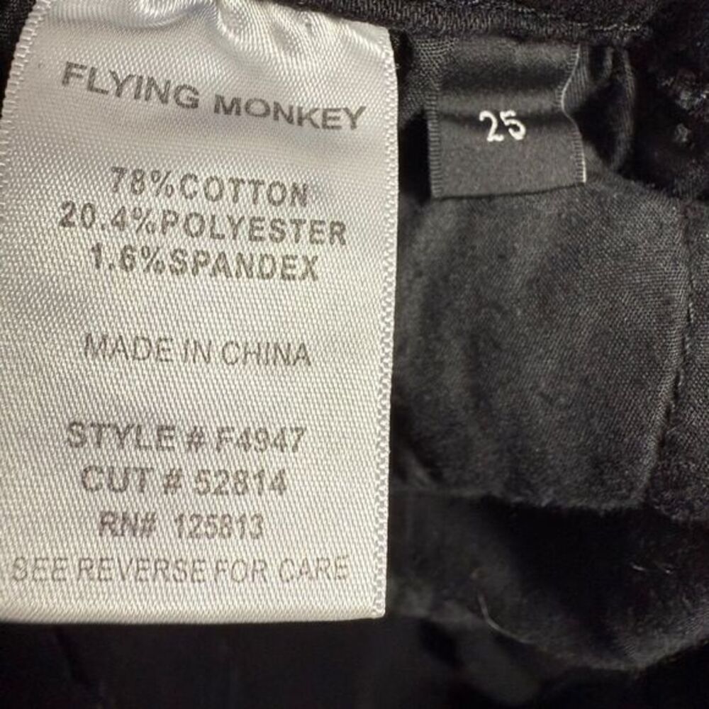 Flying Monkey Black Distressed Split Hem Skinny J… - image 5